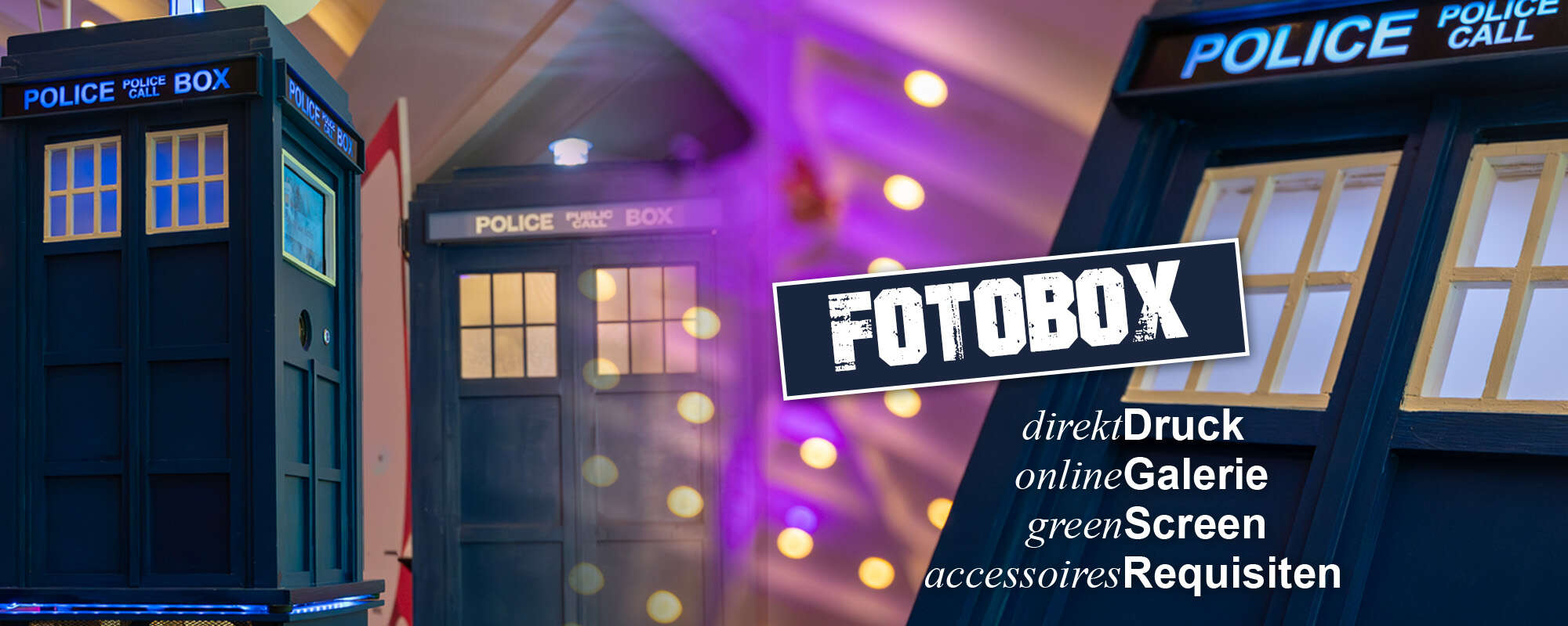 TARDIS Fotobox von Infinity Labs – Doctor Who Fotobox mieten